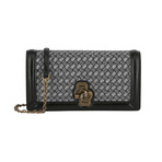 Olimpia Leather + Lurex Trim Shoulder Bag // Store Display