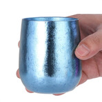 Titanium Double Walled Coffee Cup // Blue