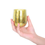 Titanium Double Walled Coffee Cup // Golden