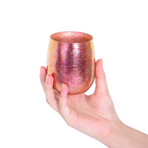 Titanium Double Walled Coffee Cup // Pink