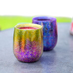 Titanium Double Walled Coffee Cup // Rainbow