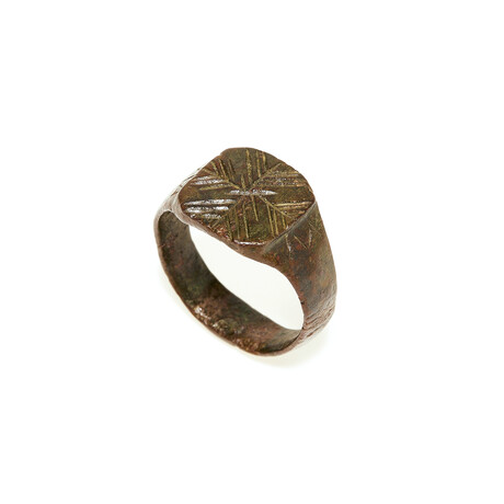 Medieval Ring With Cross // 9th - 14th century AD