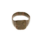 Medieval Ring With Cross // 9th - 14th century AD