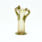 Ancient Roman Glass Flask // 3rd-4th Century AD