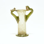 Ancient Roman Glass Flask // 3rd-4th Century AD