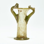 Ancient Roman Glass Flask // 3rd-4th Century AD