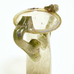 Ancient Roman Glass Flask // 3rd-4th Century AD