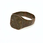 Medieval Ring With Cross // 9th - 14th century AD