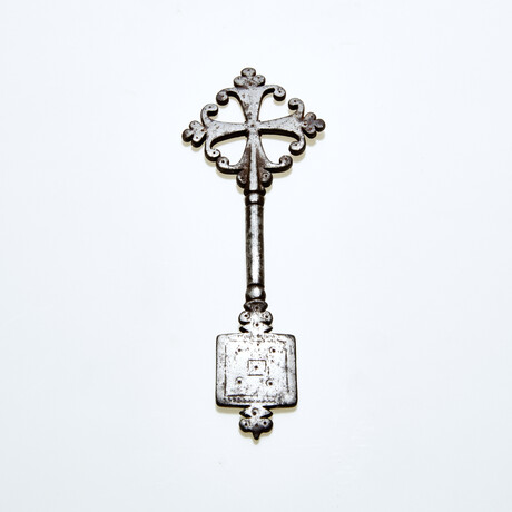 Coptic Ethiopia // Rare Silvered-Iron Priest’s Cross