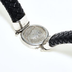 Roman Coin of Hadrian 117-138 AD // Men's Leather Bracelet