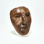 Spooky 1920's-1930's Wooden Face