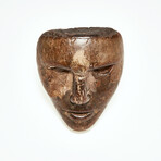 Spooky 1920's-1930's Wooden Face