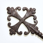 Coptic Ethiopia // Rare Silvered-Iron Priest’s Cross