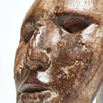 Spooky 1920's-1930's Wooden Face