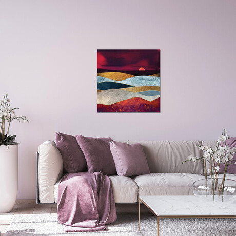 Crimson Sky by SpaceFrog Designs (12"H x 12"W x 1.5"D)