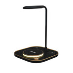 INNODUDE Desk Lamp With Wireless Charger // Black