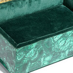 Genuine Large Polished Malachite Jewelry Box // 9.5 lb