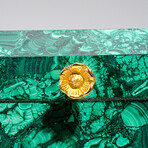 Genuine Large Polished Malachite Jewelry Box // 9.5 lb