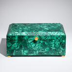 Genuine Large Polished Malachite Jewelry Box // 9.5 lb