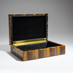 Genuine Polished Tiger's Eye Jewelry box // 2 lb