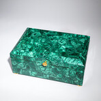Genuine Large Polished Malachite Jewelry Box // 9.5 lb