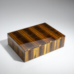 Genuine Polished Tiger's Eye Jewelry box // 2 lb