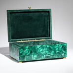 Genuine Large Polished Malachite Jewelry Box // 9.5 lb