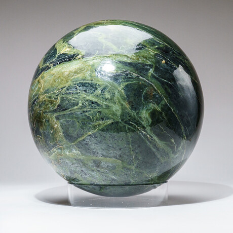 Polished Nephrite Jade Sphere // 65 lb