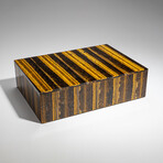 Genuine Polished Tiger's Eye Jewelry box // 2.15 lb