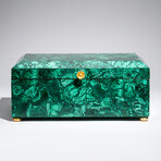 Genuine Large Polished Malachite Jewelry Box // 9.5 lb