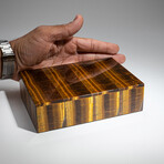 Genuine Polished Tiger's Eye Jewelry box // 2 lb