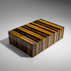 Genuine Polished Tiger's Eye Jewelry box // 2.15 lb