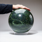 Polished Nephrite Jade Sphere // 65 lb