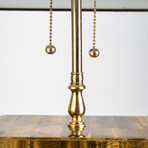 Genuine Polished Mosaic Golden Tiger's Eye Lamp // 15 lb