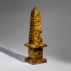 Large Genuine Polished Tiger's Eye Obelisk // 14 lb