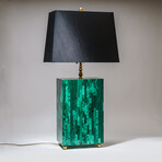 Malachite Lamp V.1 // 14.5 lb