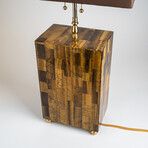 Genuine Polished Mosaic Golden Tiger's Eye Lamp // 15 lb