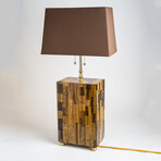 Genuine Polished Mosaic Golden Tiger's Eye Lamp // 15 lb