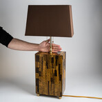 Genuine Polished Mosaic Golden Tiger's Eye Lamp // 15 lb