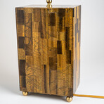 Genuine Polished Mosaic Golden Tiger's Eye Lamp // 15 lb