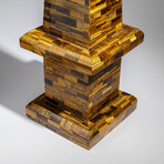 Large Genuine Polished Tiger's Eye Obelisk // 14 lb