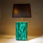 Malachite Lamp V.1 // 14.5 lb