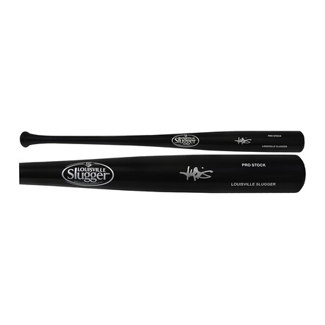 Harold Baines // Signed Louisville Slugger Pro Stock Black Baseball Bat