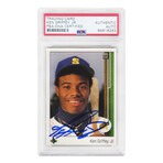 Ken Griffey Jr // Signed Seattle Mariners 1989 Upper Deck Rookie Baseball Card #1 (PSA Encapsulated)