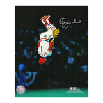 Ozzie Smith // Signed St Louis Cardinals Flip Action 8x10 Photo