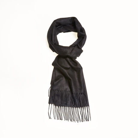 Tindari Collection CodeSilk Scarf // Black