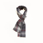 Piacenza AirWool Plaid Scarf // Charcoal