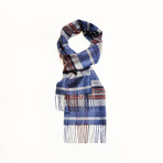 Tindari Collection CodeSilk Scarf // Burgundy + Navy Plaid