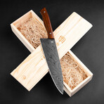 Kodiak 8" Damascus Steel Chef Knife with Rosewood Handle