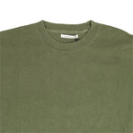 Long Sleeve University T-Shirt // Moss Green (XS)